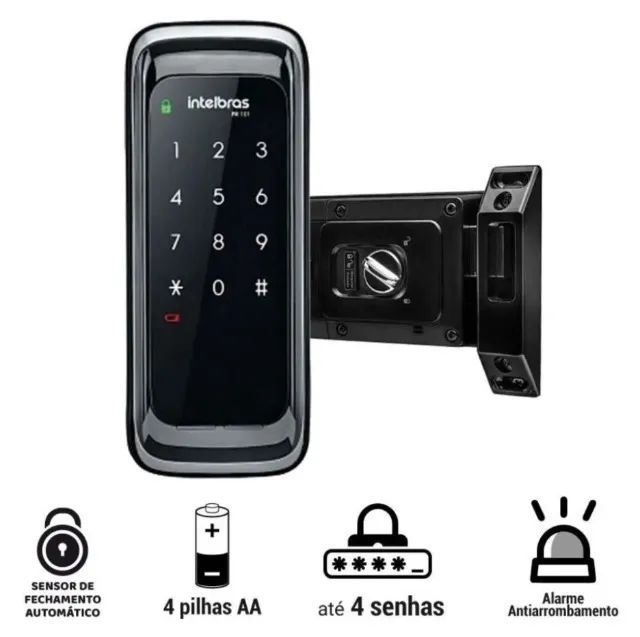 fechadura intelbras para porta de vidro ou madeira  - Foto 2