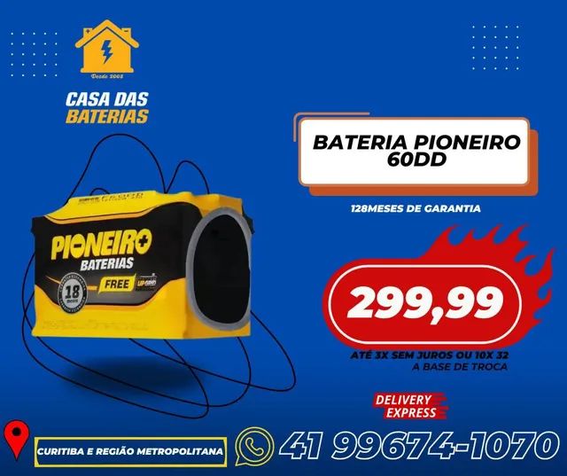 Pioneiro 60ah (18 meses garantia nacional)