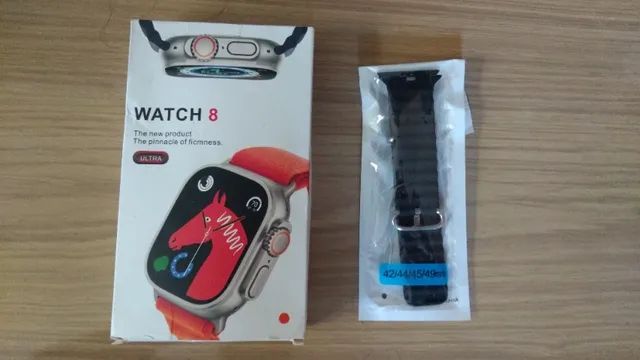 Relogio whatch 8 ultra + Pulseira Preta Novo - Foto 2