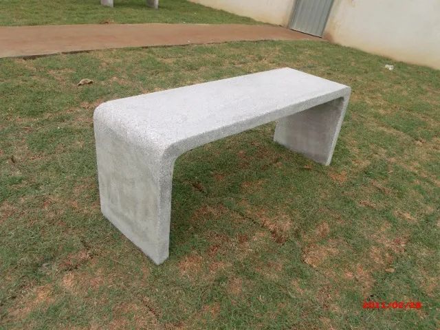 Banco U em marmorite polido - Foto 2