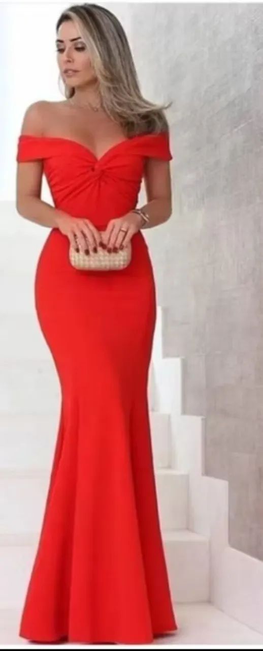 Vestido longo vermelho  - Foto 3