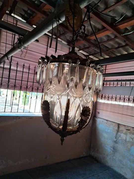 Lustre de Cristal Antigo - Foto 6