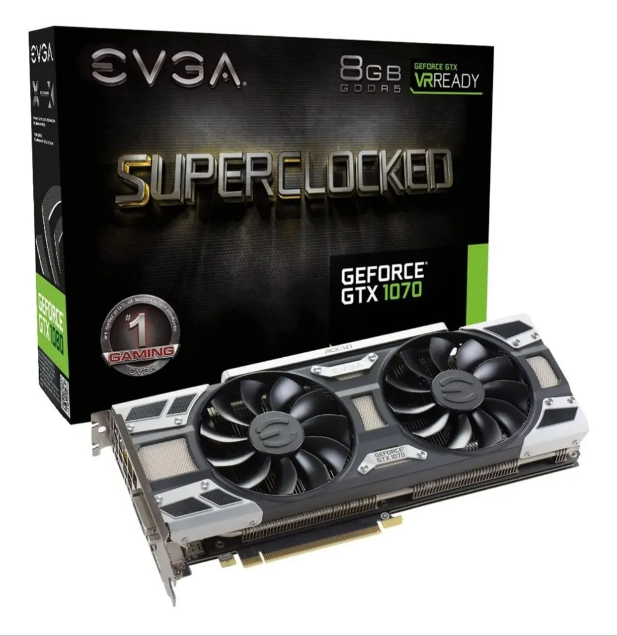 Placa de Vídeo EVGA GeForce GTX 1070 8GB GDDR5 Superclocked