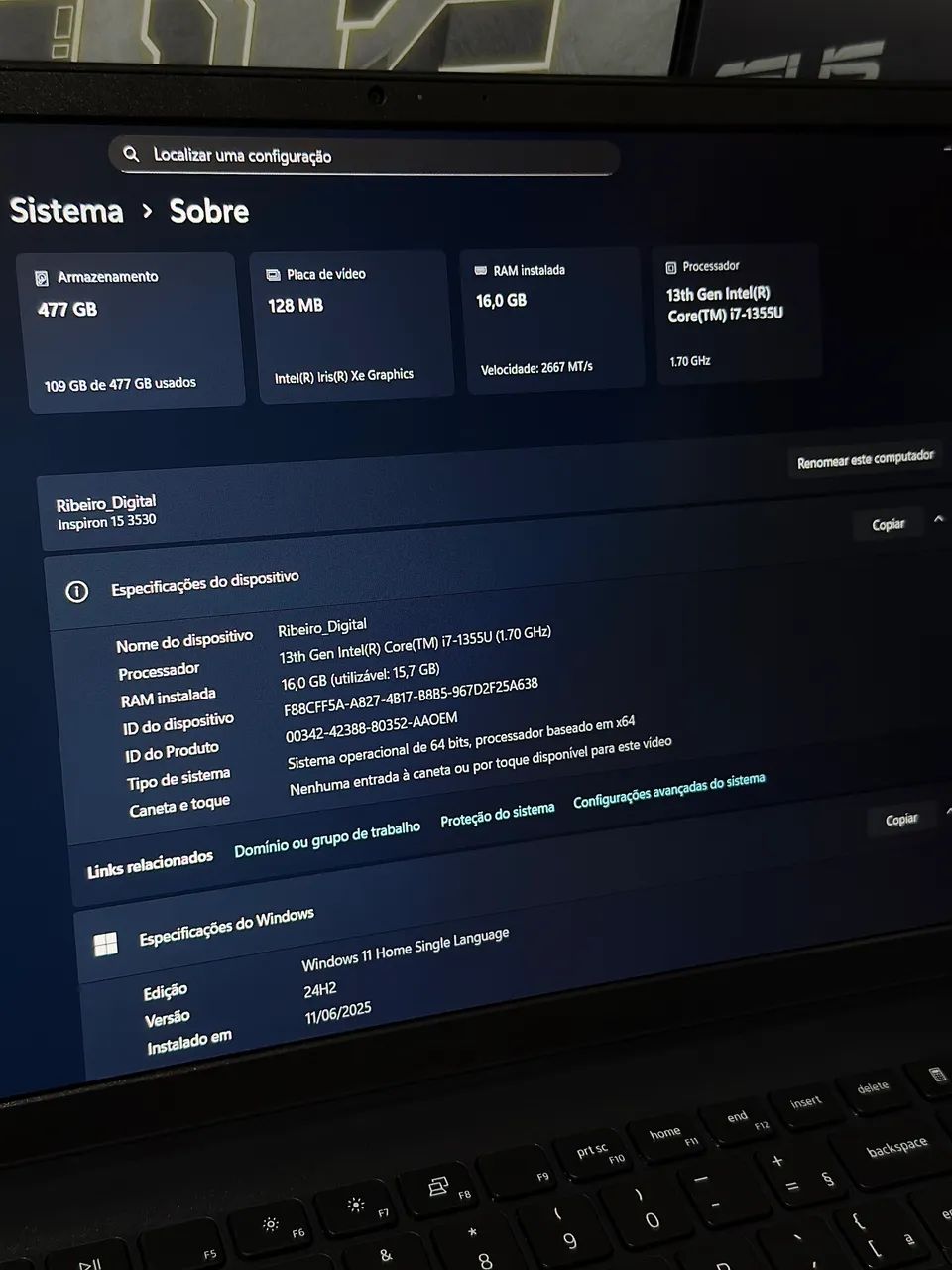 Notebook Dell Inspiron 3530 i7 16GB RAM - Foto 2