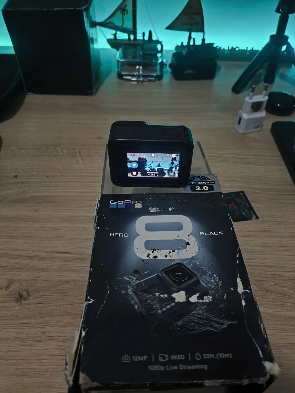 GoPro Hero 8 Black - 4K ótimas condições