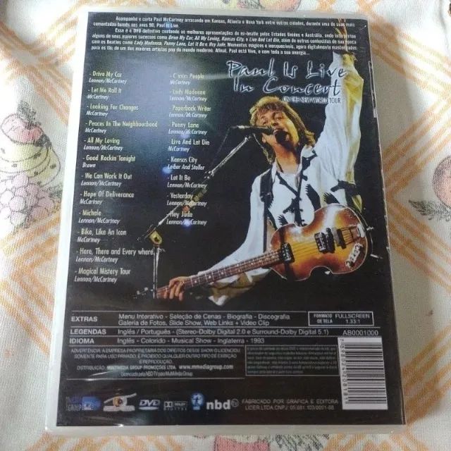 Paul McCartney - Paul Is Live e Live At The Cavern Club DVDs Lacrados - Foto 3