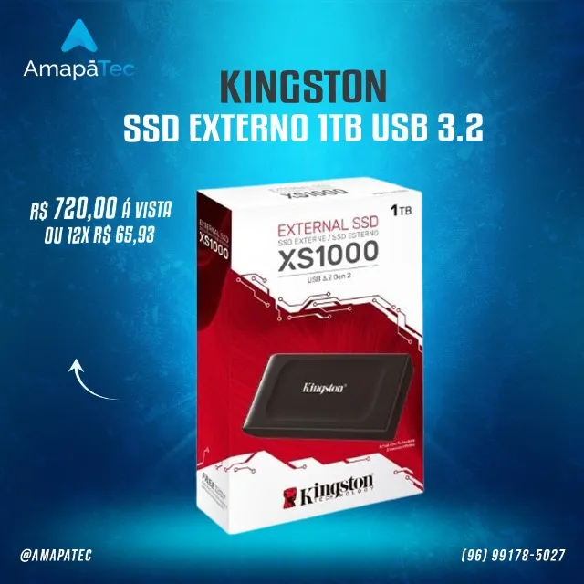 SSD EXTERNO KINGSTON 1 TB XS1000