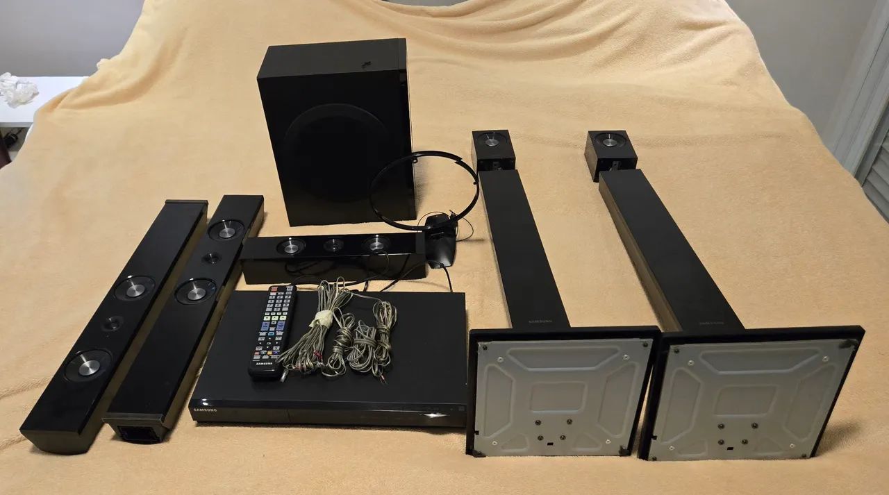 Home Theater Samsung HT C550/553 5,1 canais - 1000 W RMS - Completo 