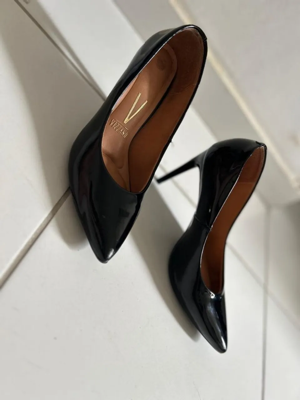 Sapato Scarpin Vizzano Preto Verniz