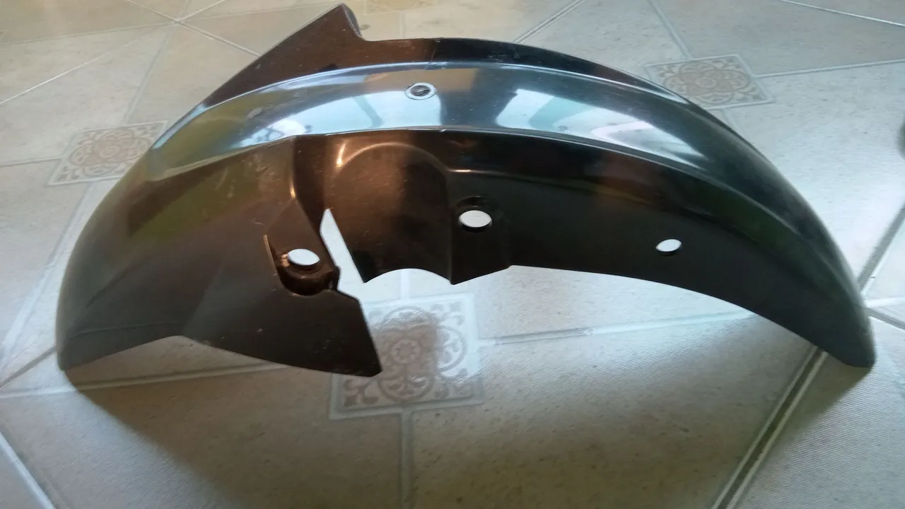 Para-lama Dianteiro Moto Preto