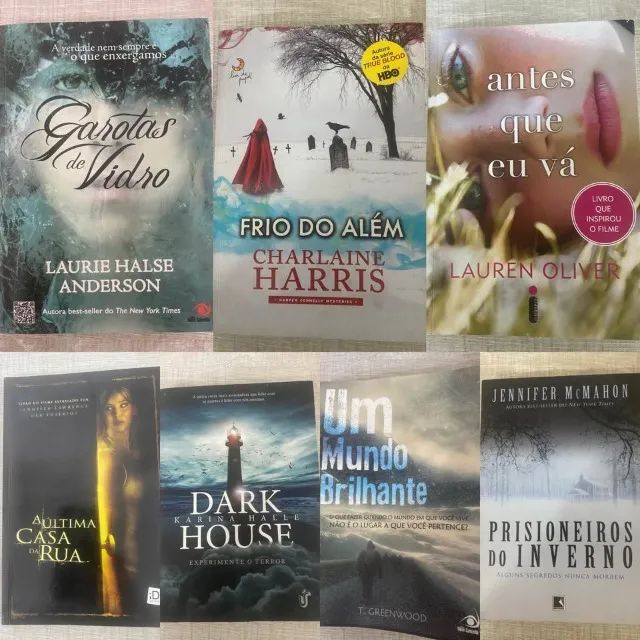 Vários títulos tema suspense e mistério