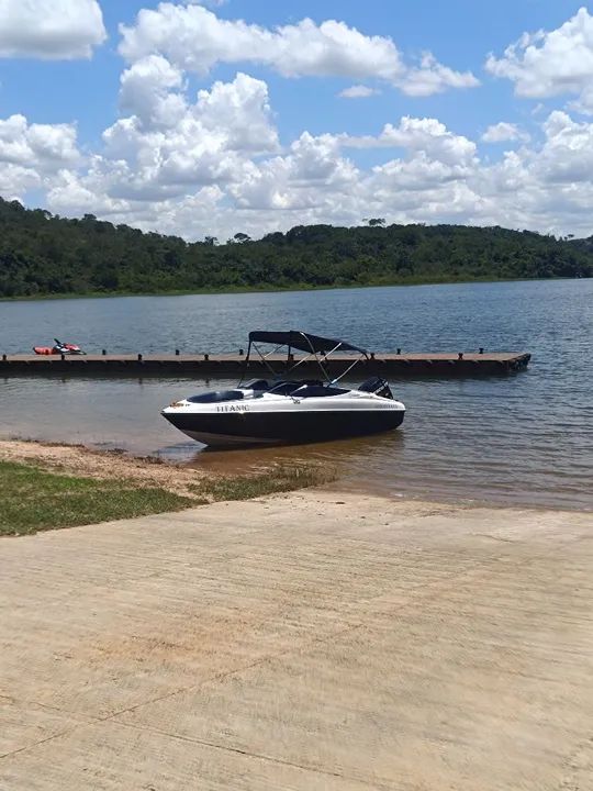 Lancha 17 pés super conservado motor 150 Hp Mercury - Foto 10