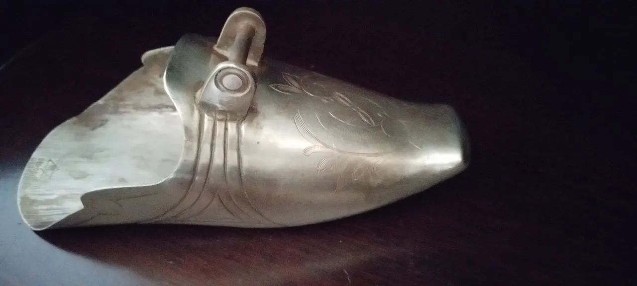 Antigo sapato de prata