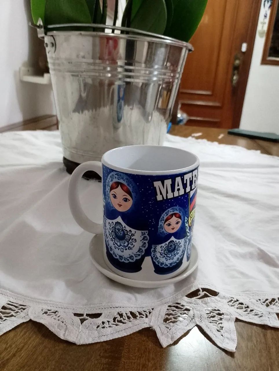 Caneca Matrioskas Rússia, SEM USO e original  - Foto 4