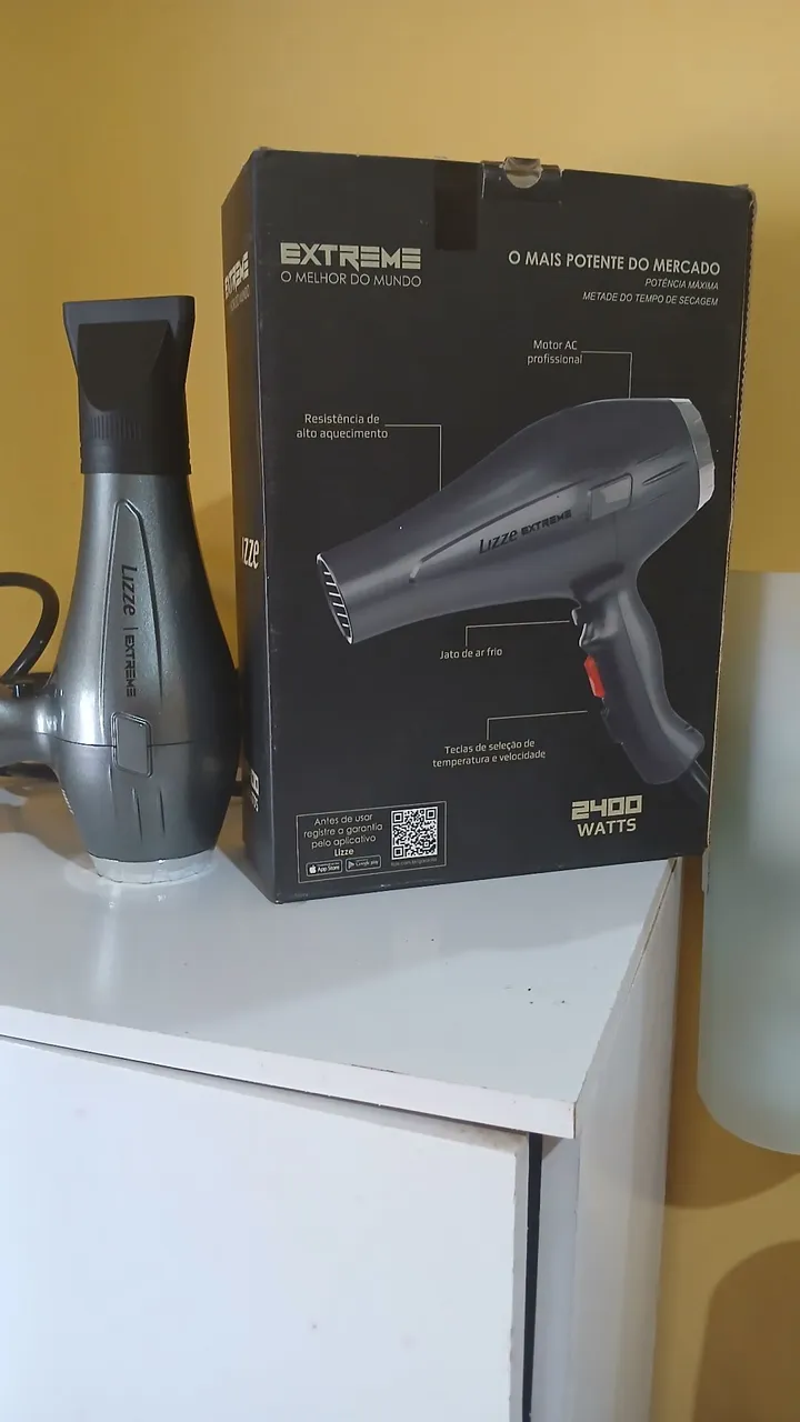 Secador de Cabelo Lizze Extreme 2400W - Potência Máxima