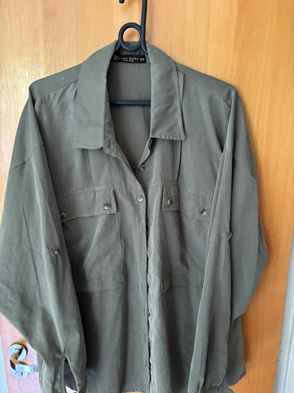 Camisa feminina verde Lana Rosa G2