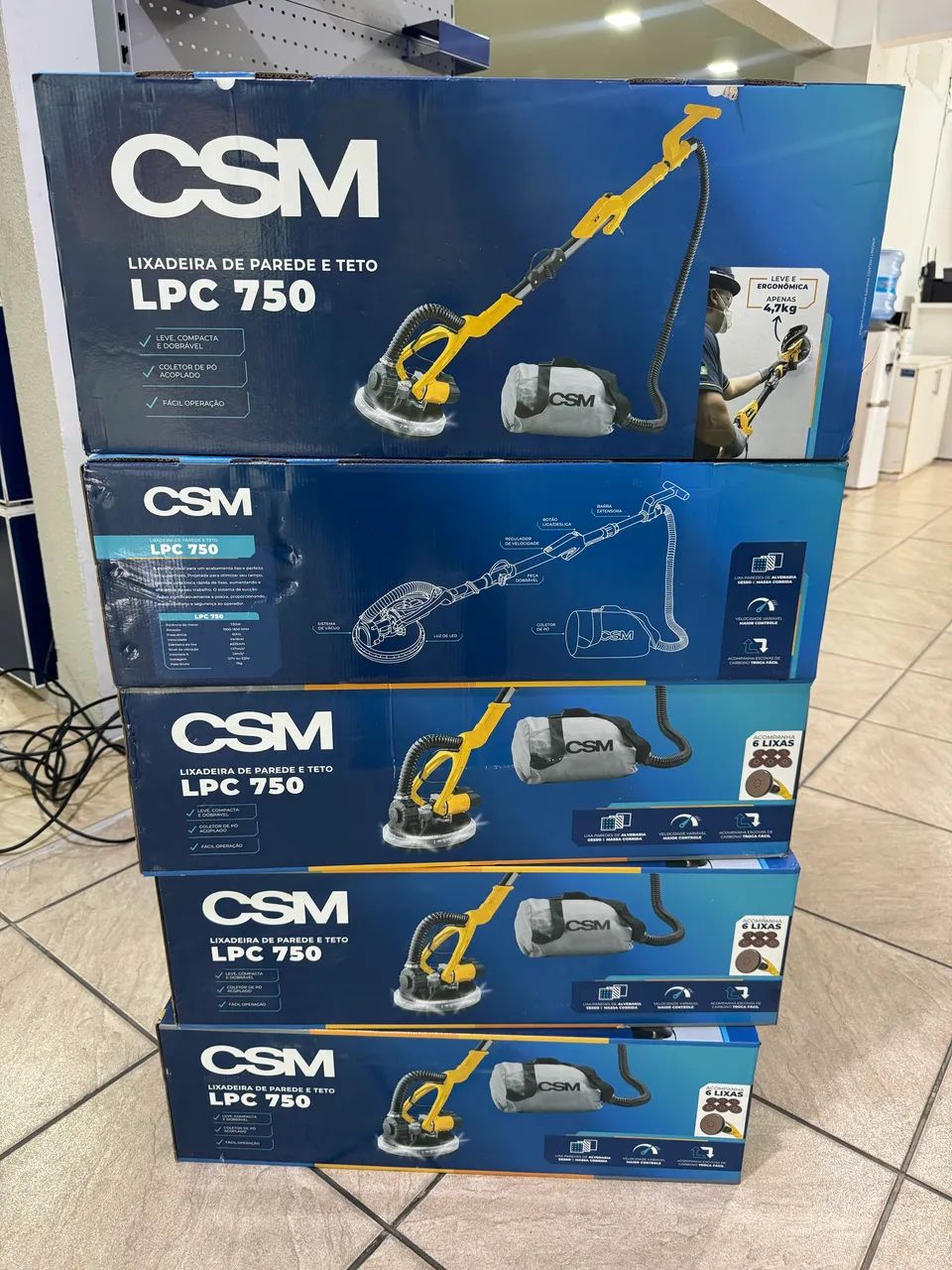 Lixadeira Telescópica de Parede e Teto 750w Profissional - CSM (Novo) - Foto 2