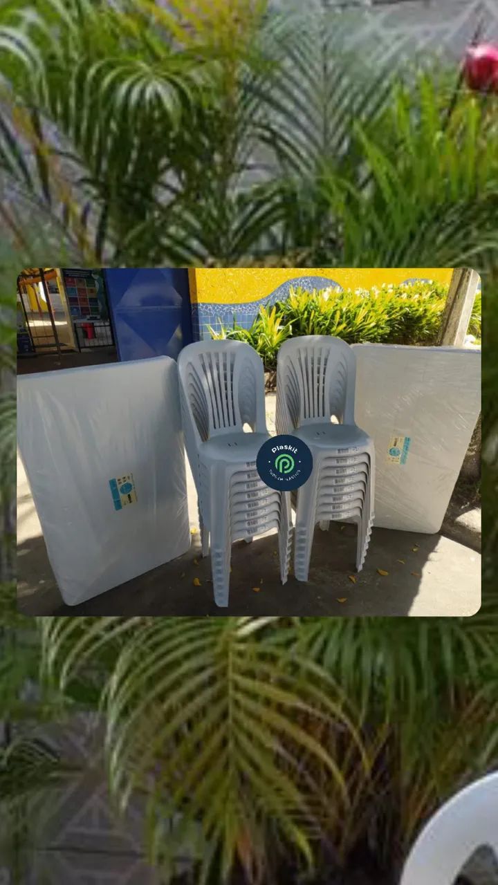 Conjunto > mesa desmontável +6 cadeiras 64960531040770121