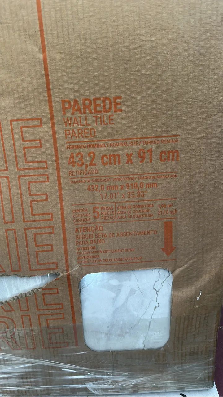 REVESTIMENTO A 43.2X91 MONOTON VENATINO ONDAS - CEUSA