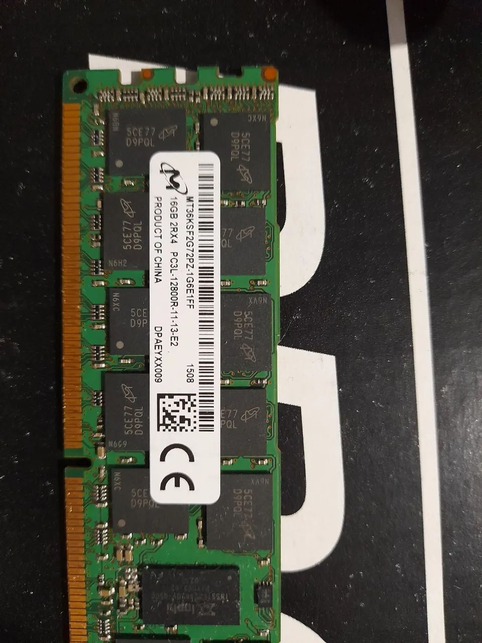 Memória RAM Micron 16GB DDR3 1600MHz ECC  - Foto 2