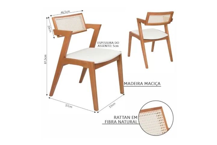 sala cadeira para mesa de jantar - Foto 2