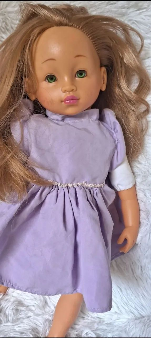 Boneca antiga olhos verdes  - Foto 3