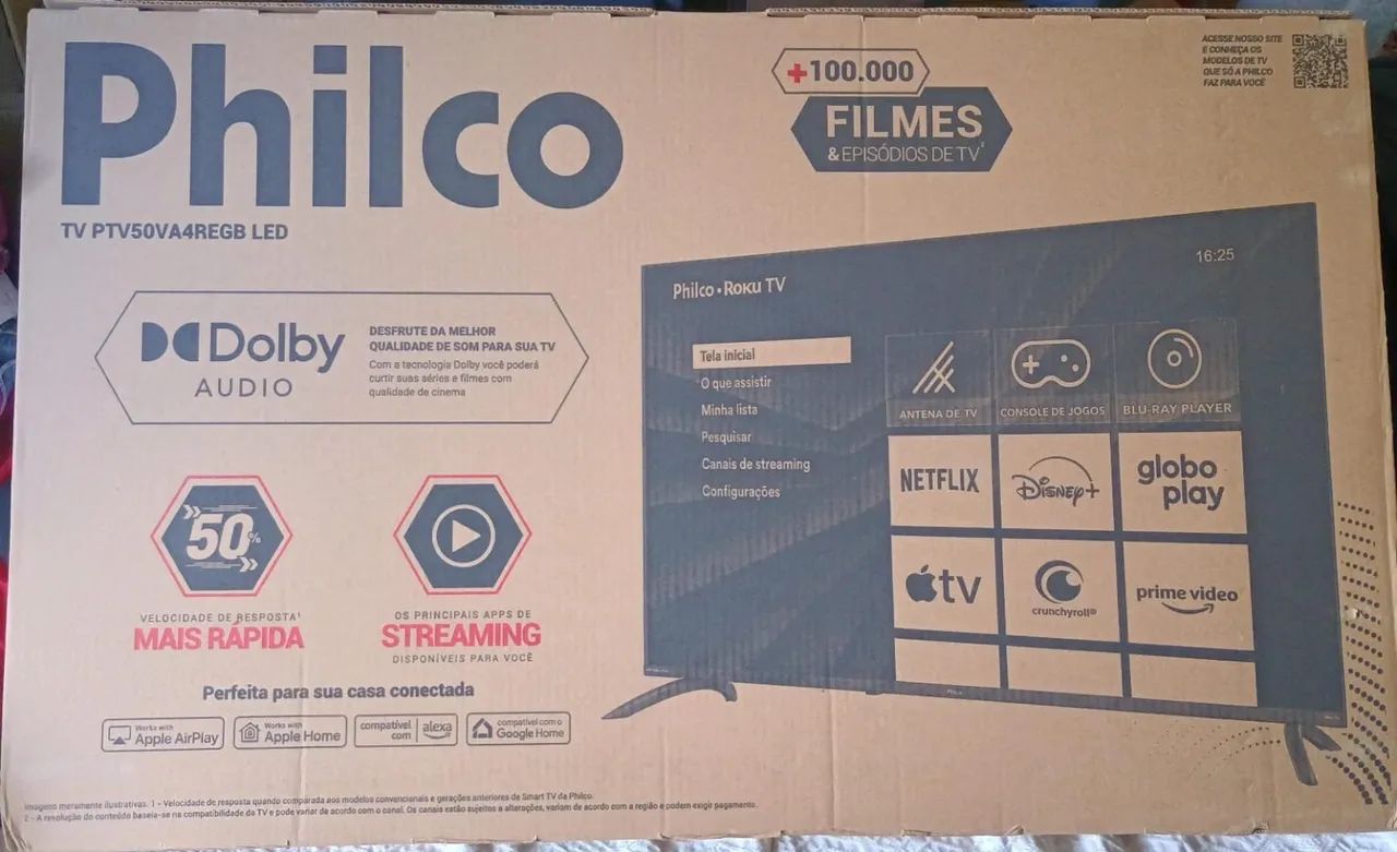 TV PHILCO 50 POLEGADAS, NOVA LACRADA NA CAIXA . 64318192752131120