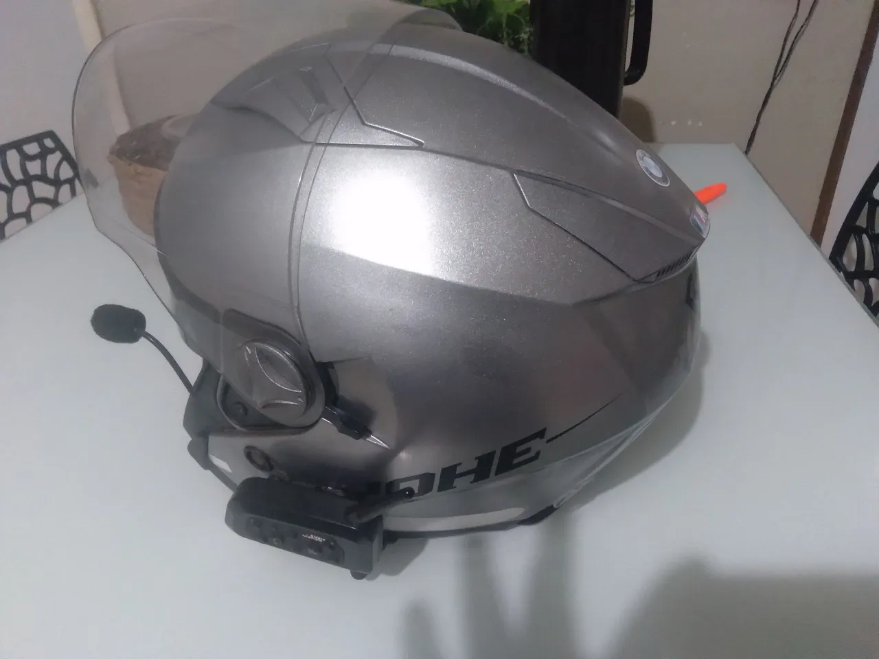 Capacete de Moto com Bluetooth e intercomunicador