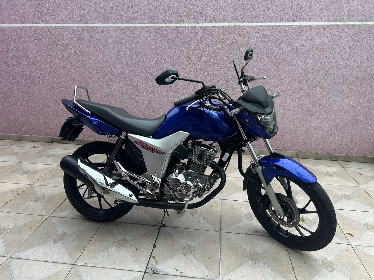 Vendo cg start 160 azul 2023 - Foto 3