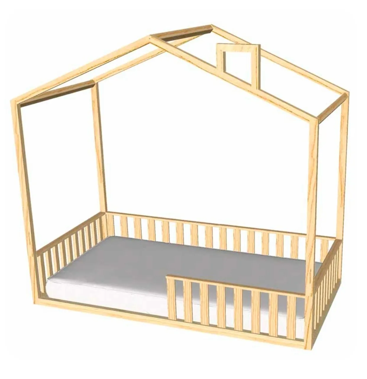 Cama Casinha Infantil em Madeira Pinus