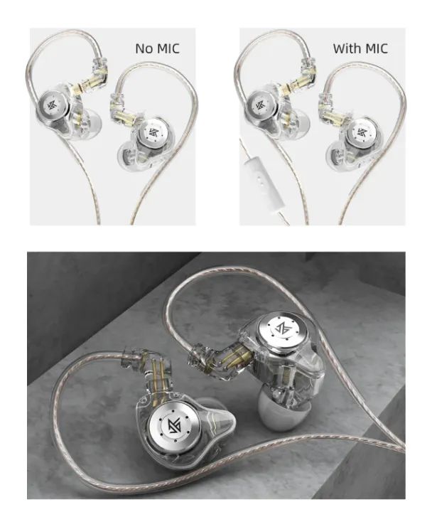 Fone De Ouvido In-ear Kz Edx Pro Cor Crystal - Foto 2