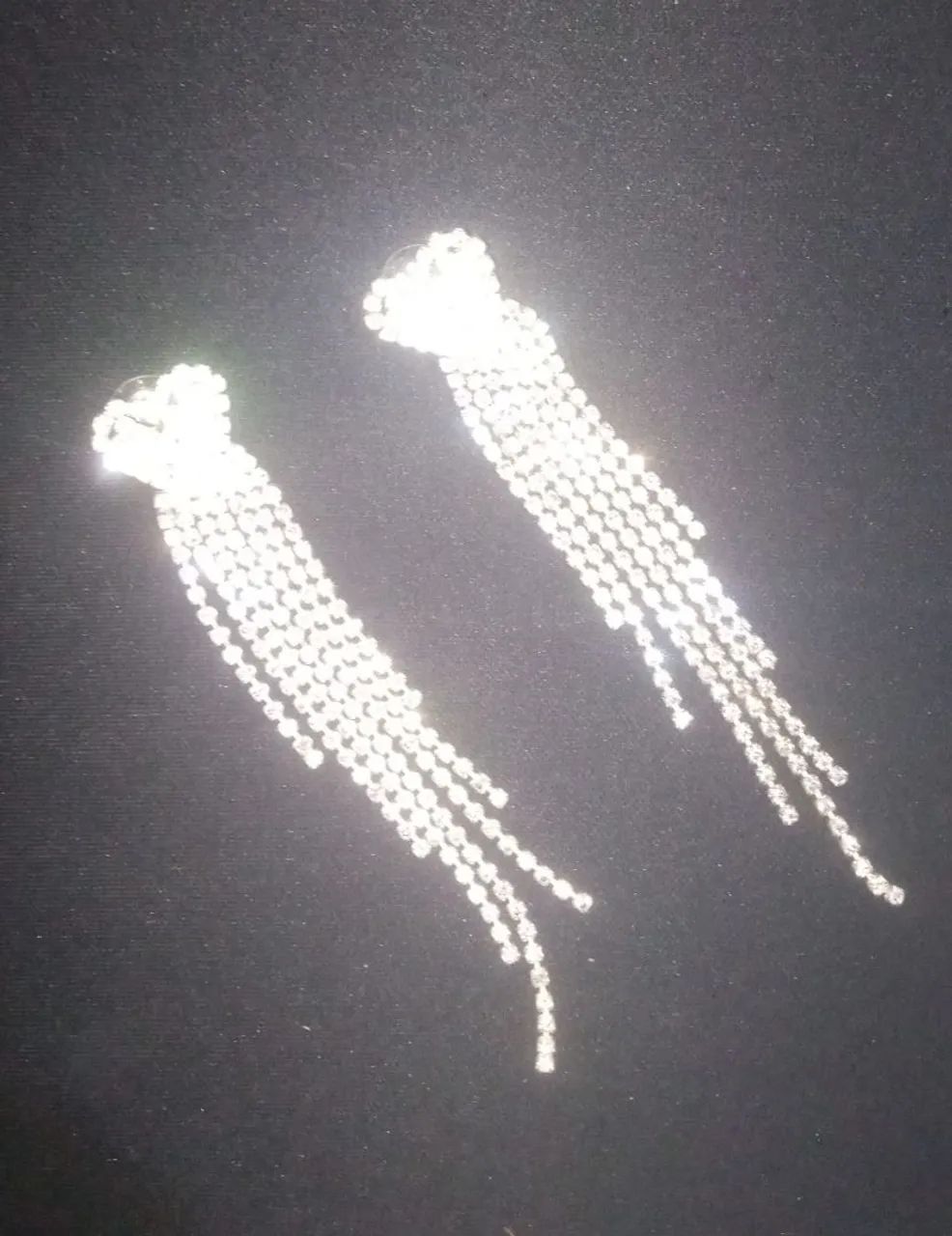 Brincos de Strass Luxo Feminino  - Foto 4