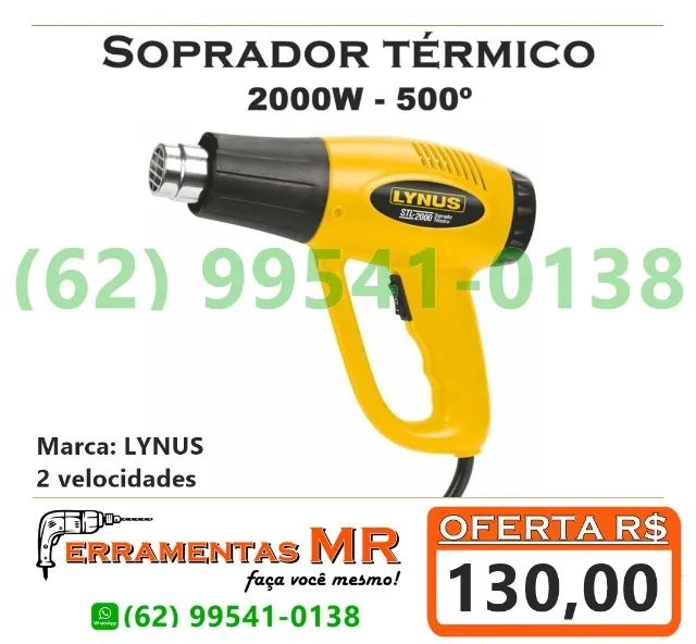 Soprador Térmico Lynus 2000w