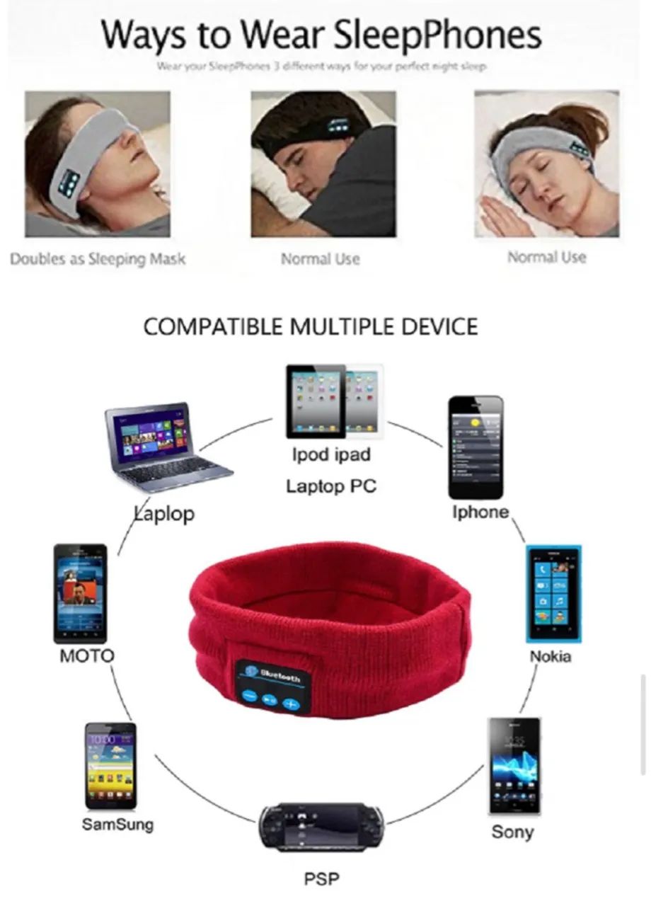 Touca Faixa Esportiva c Fone Bluetooth  - Foto 4