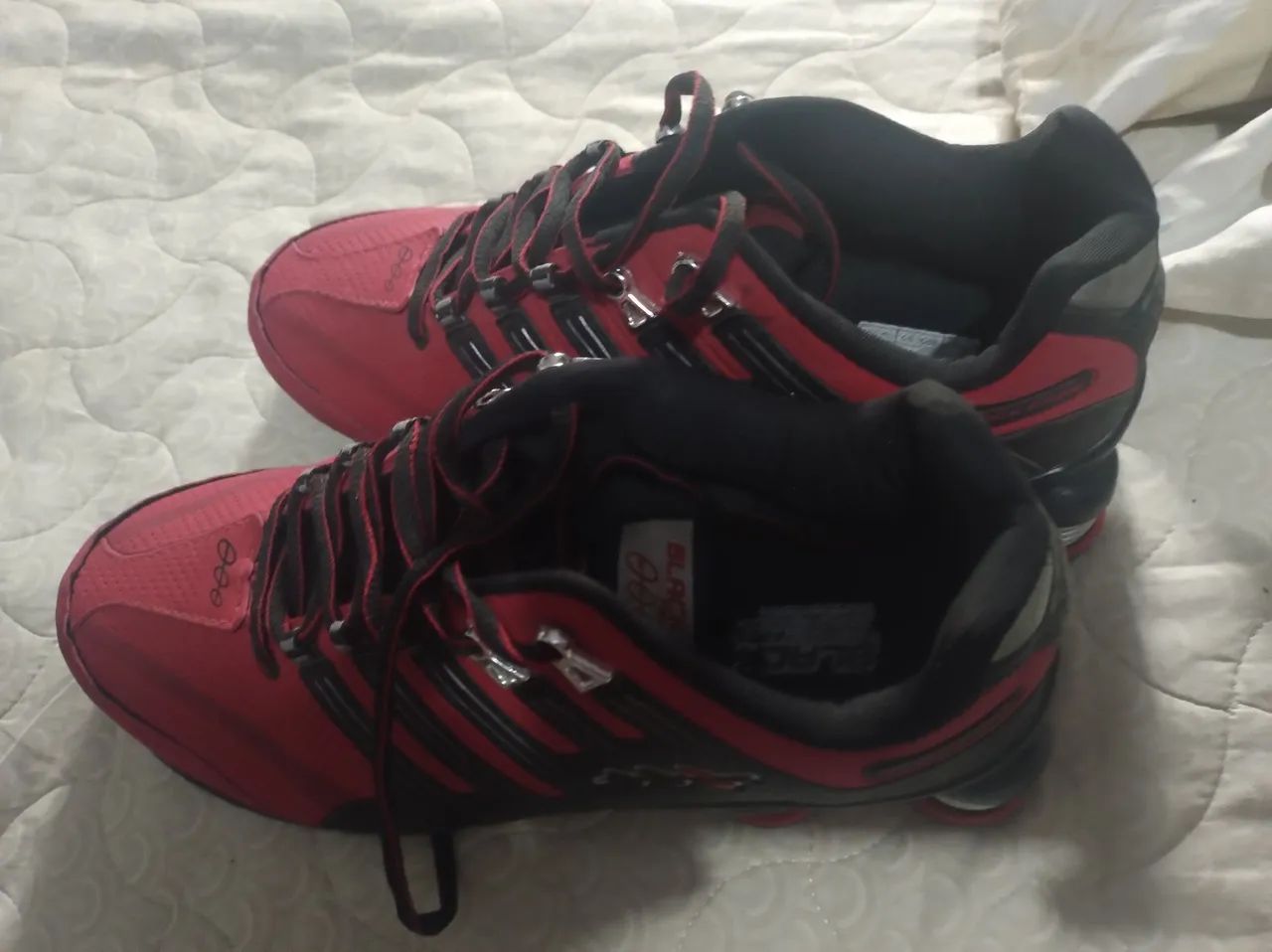 Tênis Preto e Vermelho 38 - Foto 5