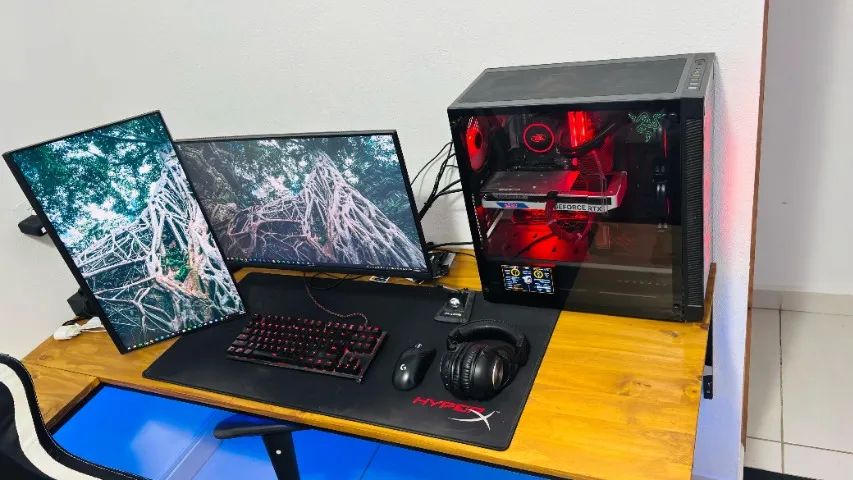 Setup Gamer Completo Ryzen 7 5700X3D + RTX 4060 + Alienware 240hz + Periféricos Premium