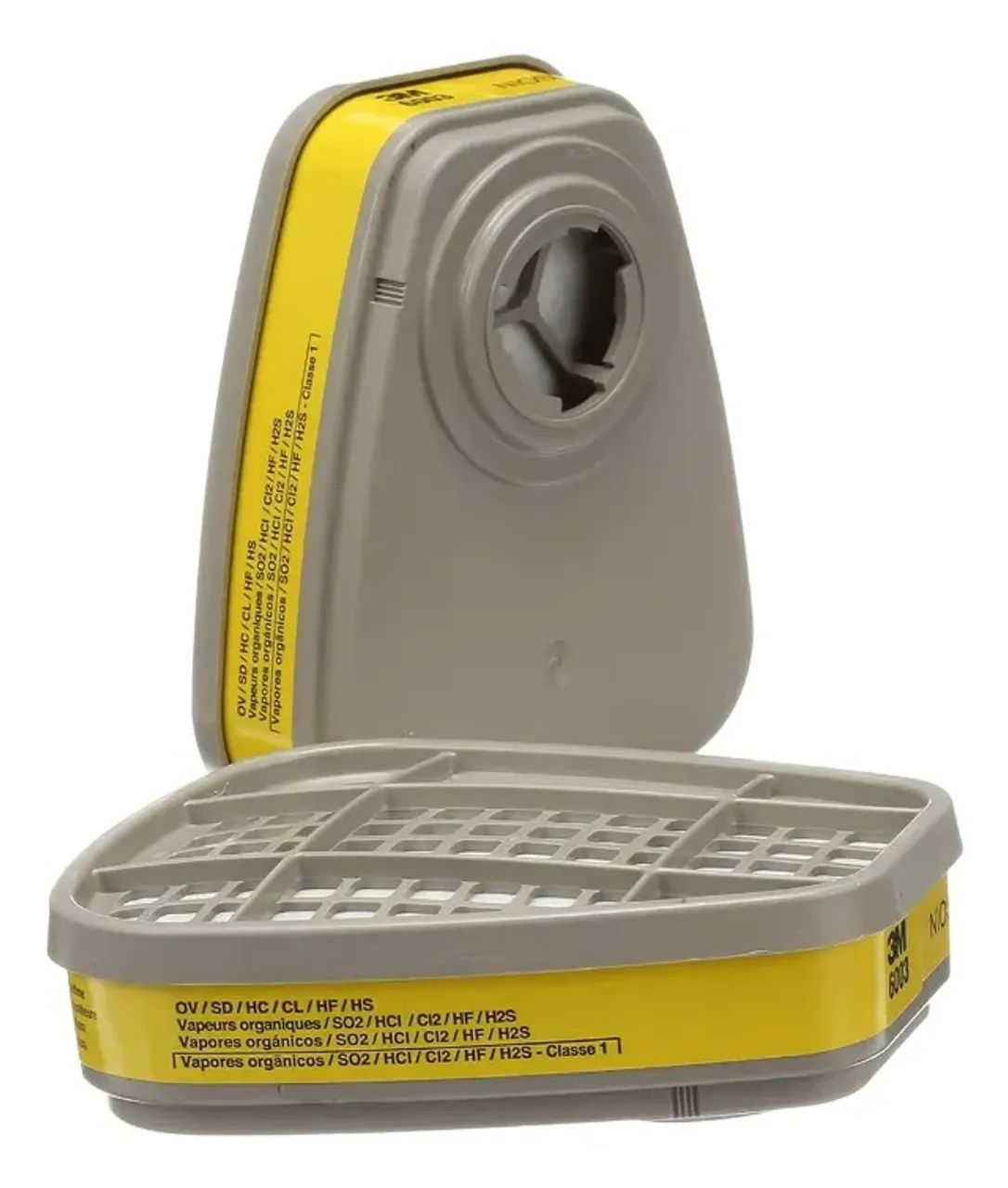 Cartucho Para Máscara Respiratória 3M 6003/07047 Vapor E Acidos 2unidades
