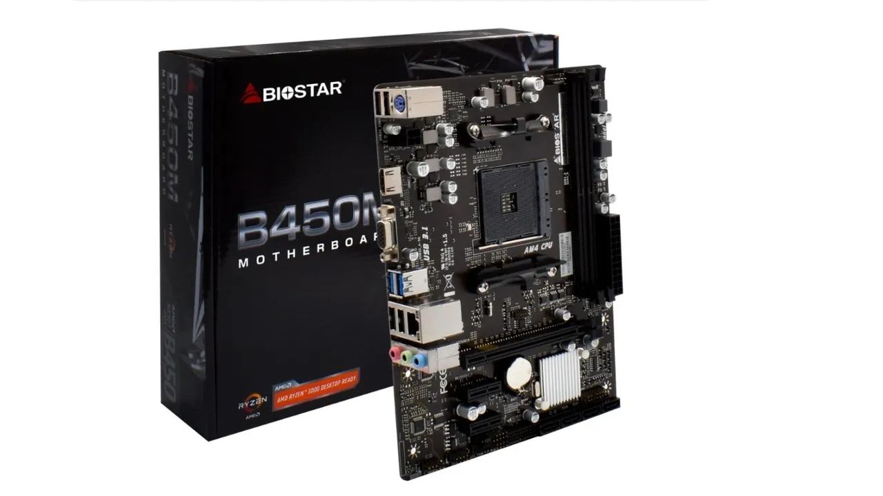 Placa mãe B450m Biostar (Nova Lacrada)  - Foto 2