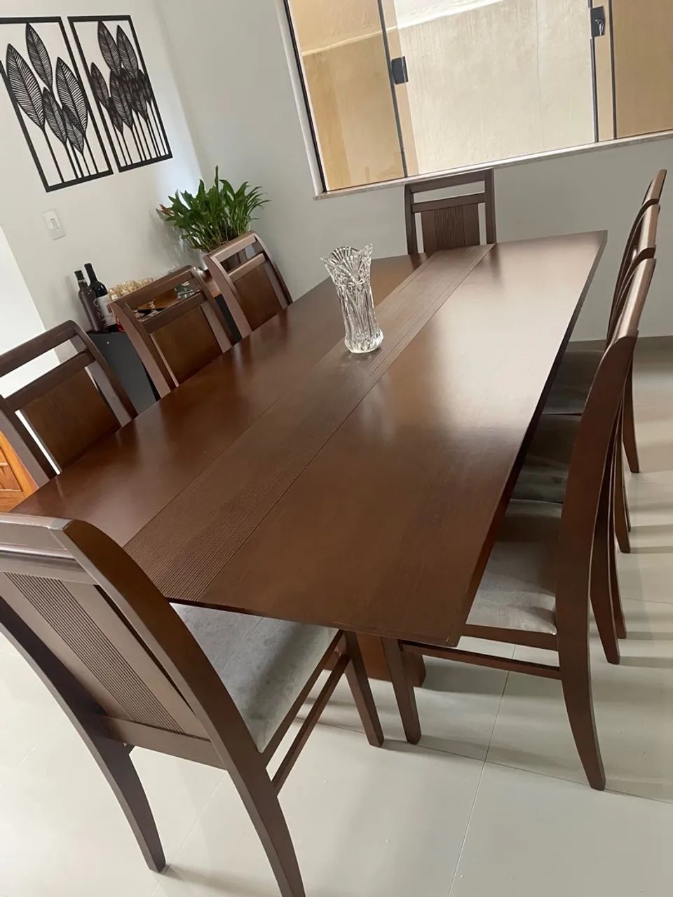 Mesa de Jantar Madeira Maciça 8 Cadeiras - Foto 2