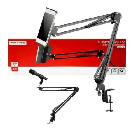 Suporte Articulado para Microfone,Tablet,Celular Tomate MTG-126