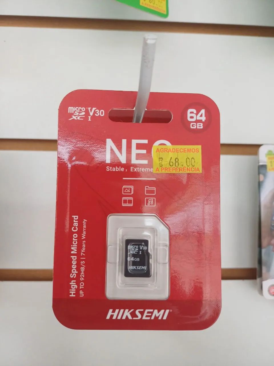 Cartão de Memória MicroSD 64GB