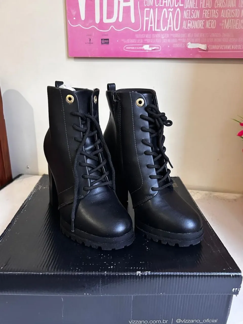 Bota Feminina Preta Vizzano N° 35