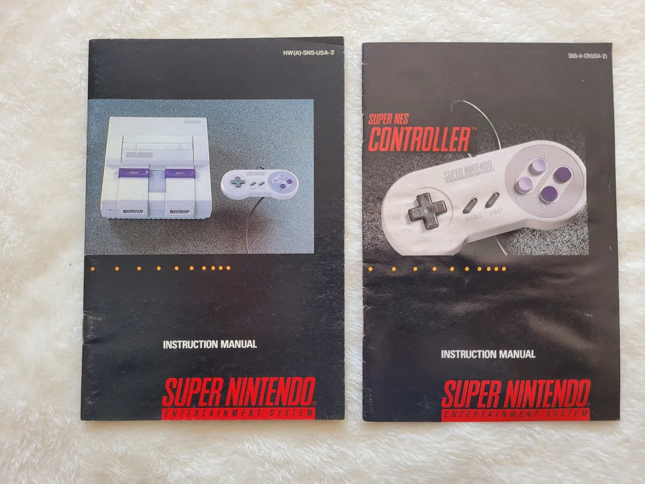 Manuais Super Nintendo - Console e Controle