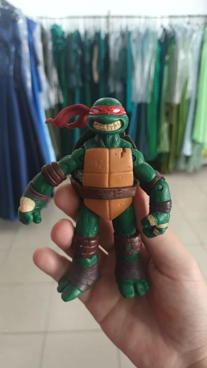 boneco tartaruga ninja Raphael 2012 playmates