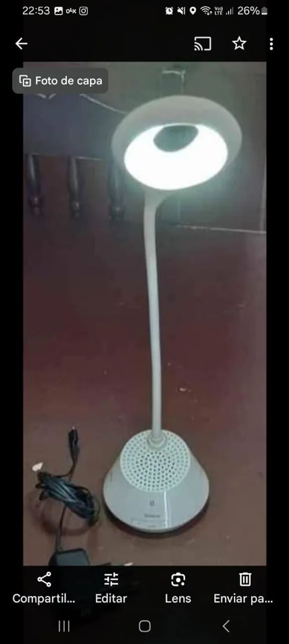 Abajur de mesa moderno