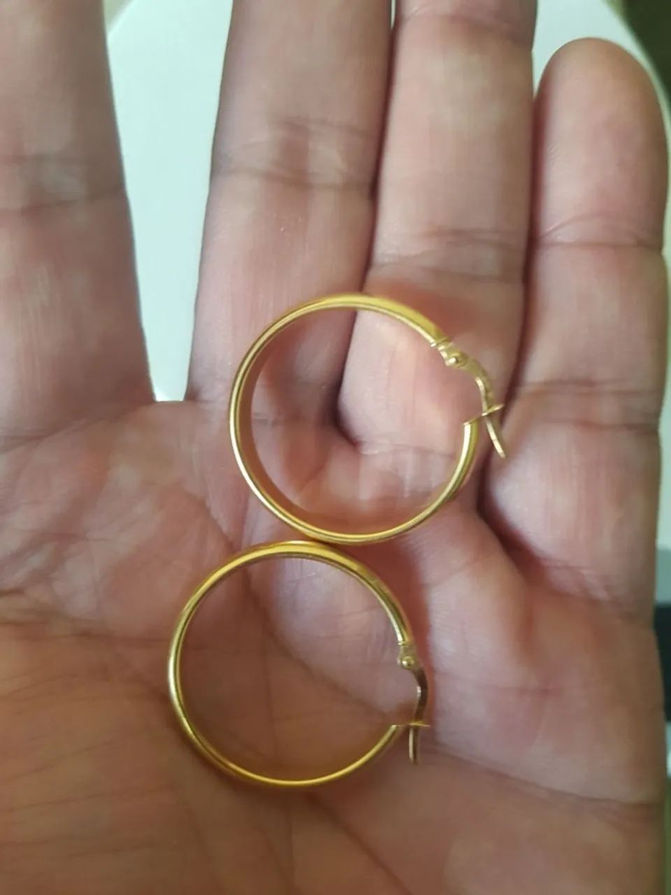 Brinco de Argola em ouro 18k 4g (Jóia) - Foto 3