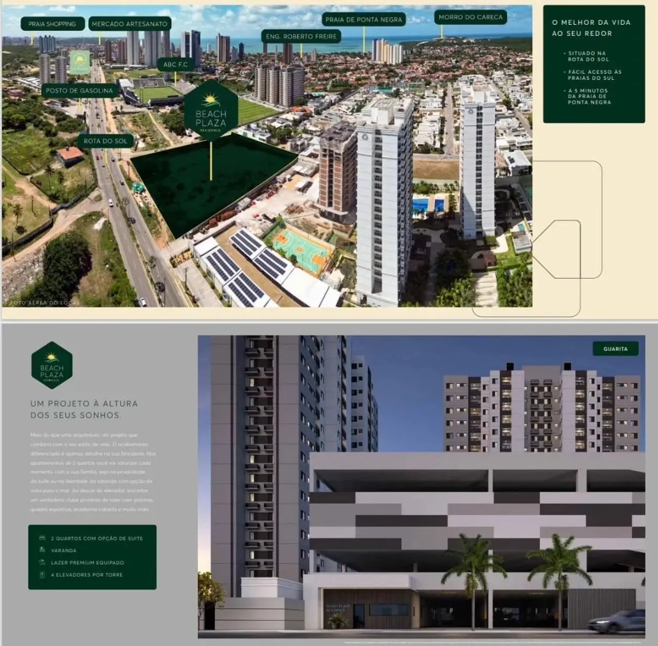Apartamento em Ponta Negra - 2/4 suite - até 100% financiado - Beach Plaza