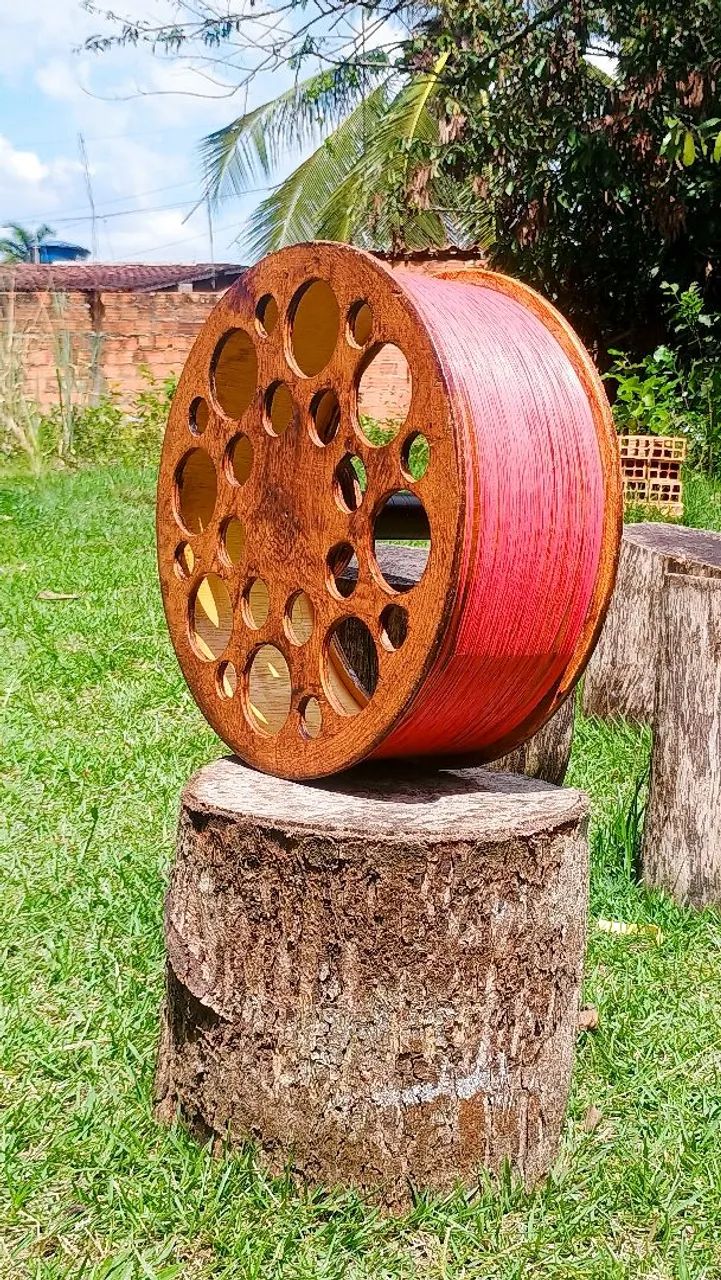 CARRETILHA 14 '5 POLEGADAS - MADEIRA COMPENSADO. - Foto 2