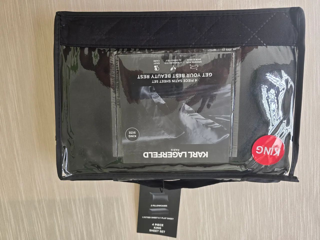 Jogo de Cama King Luxo Karl Lagerfield 60%off