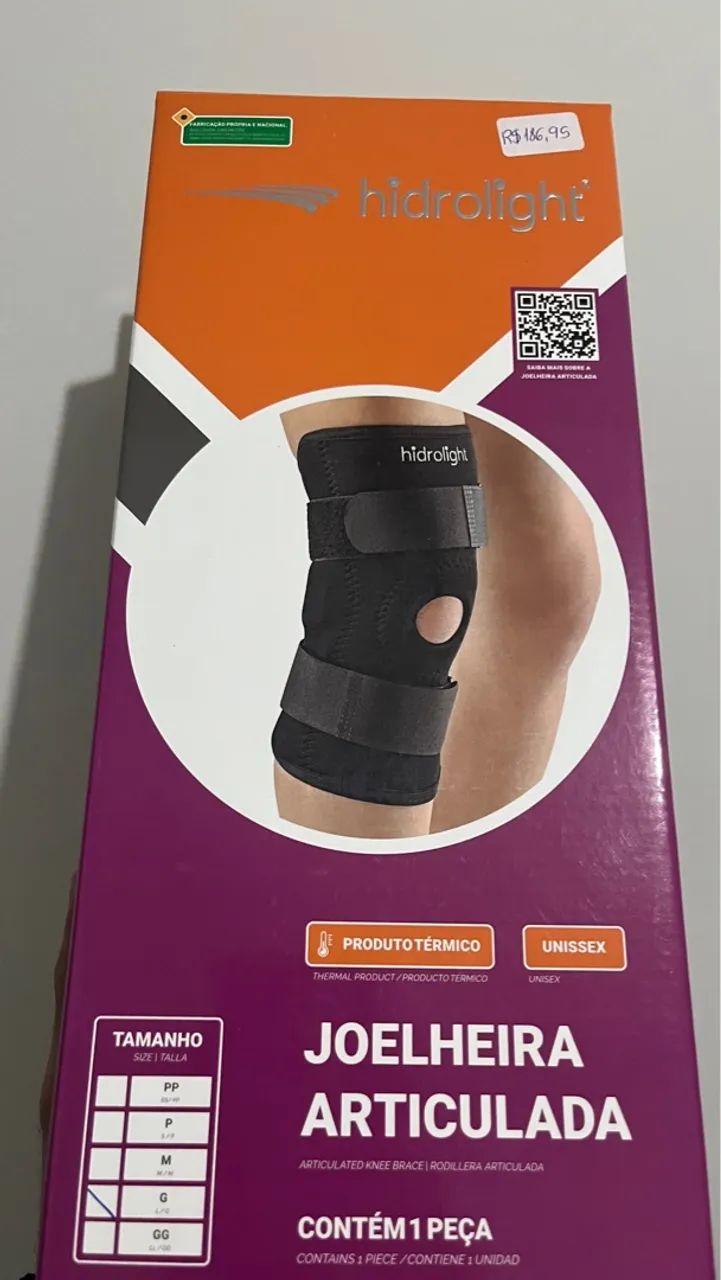 Joelheira Articulada com Hastes Laterais Hidrolight